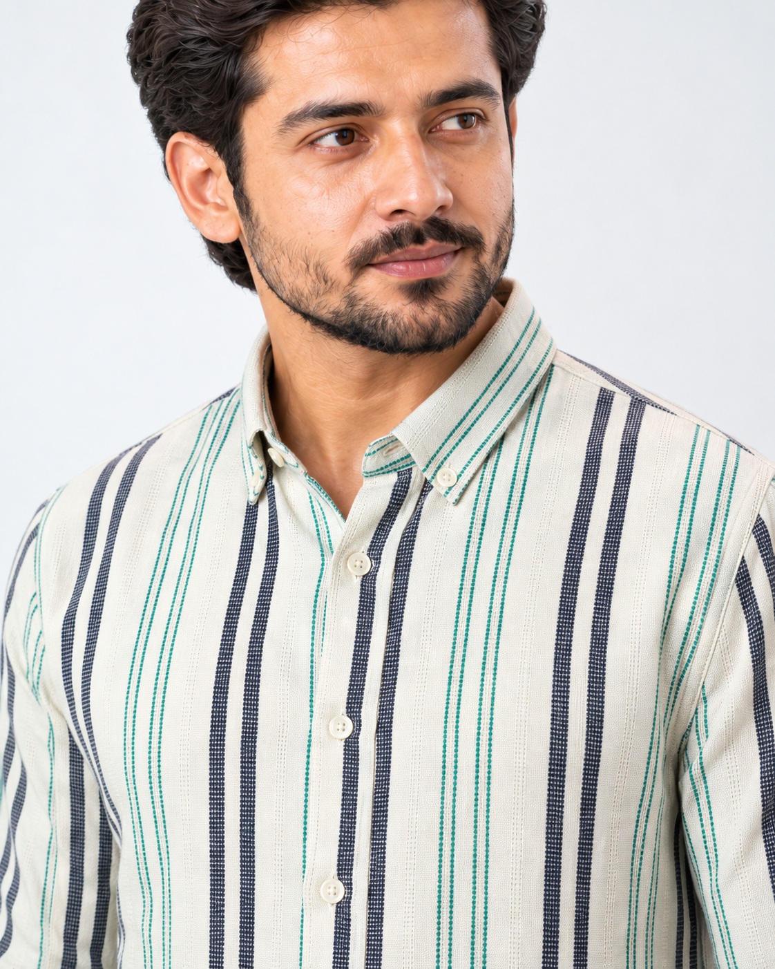 White stripe classic shirt