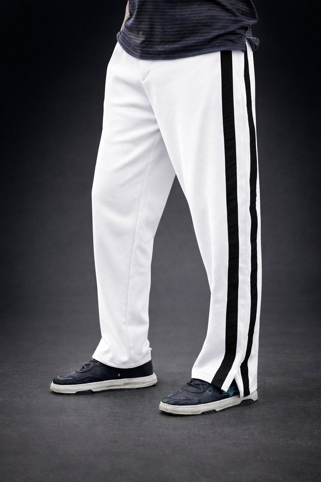 Men’s Relaxed Fit Trousers WHITE – Zareve
