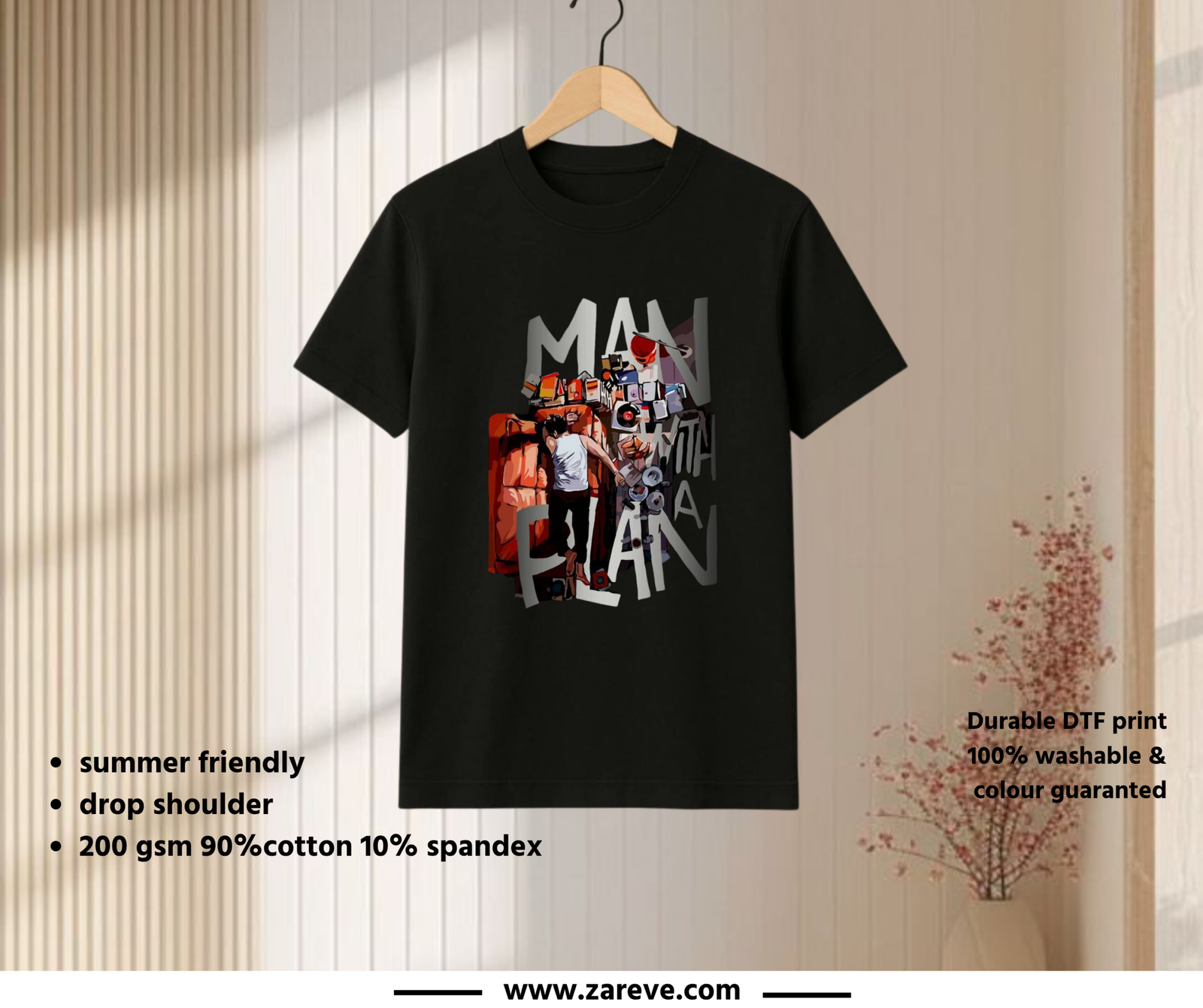 Men’s Drop Shoulder T-Shirt – ZAREVE