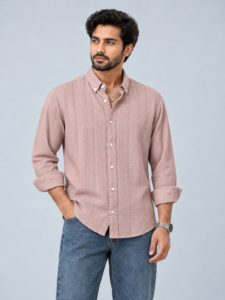 Soft pink classic shirt
